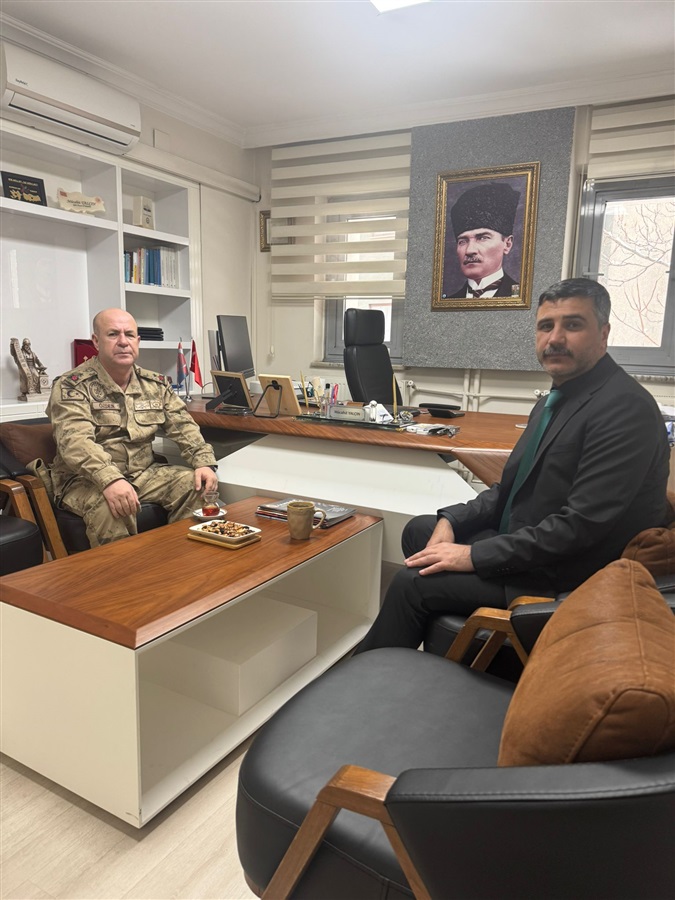 İL JANDARMA ALAY KOMUTANI TUĞGENERAL SAYIN ZAFER ÖZDEN MÜDÜRLÜĞÜMÜZE ZİYARETTE BULUNMUŞTUR